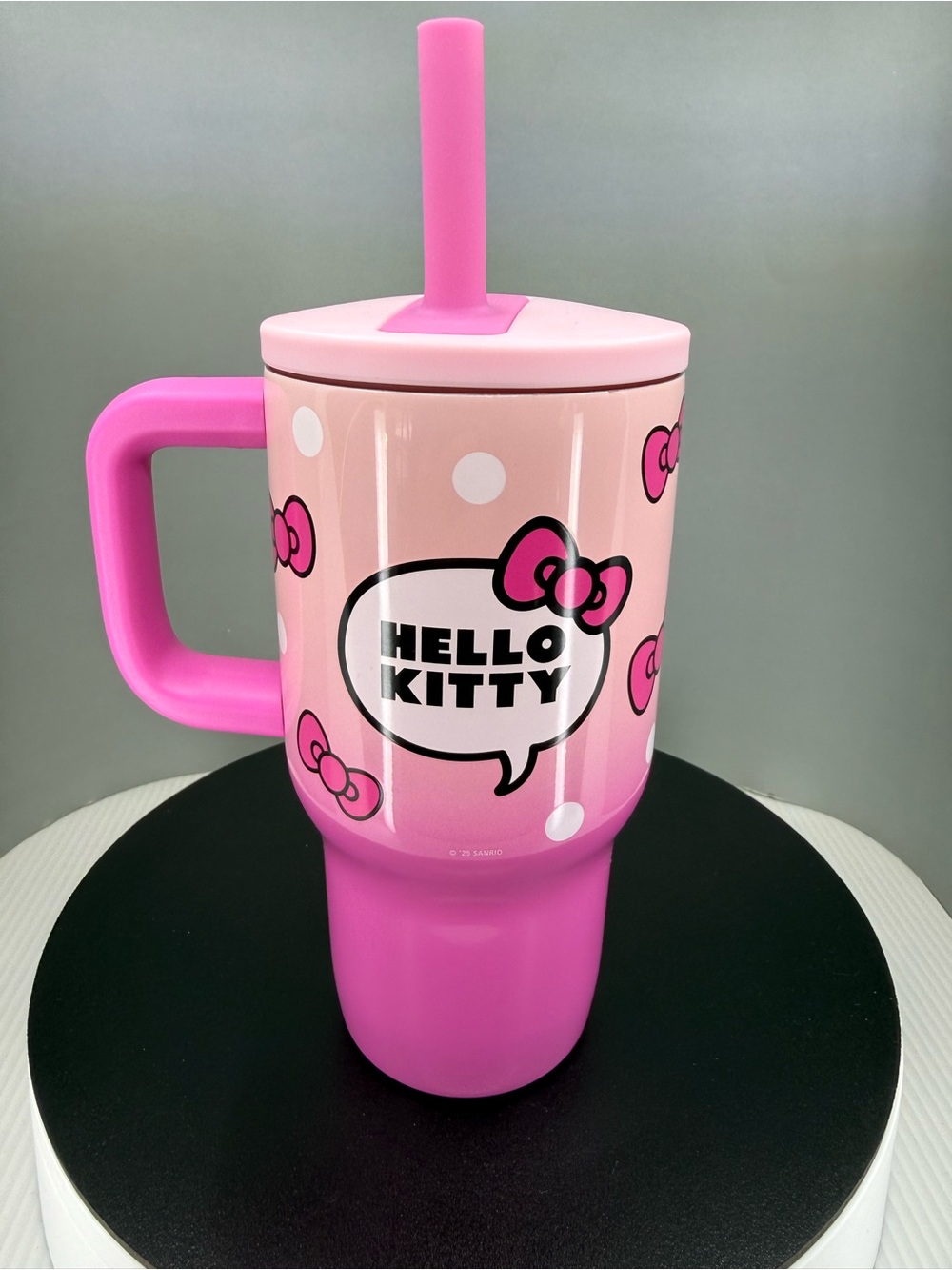 Hello Kitty Pink Insulated Mug with Straw